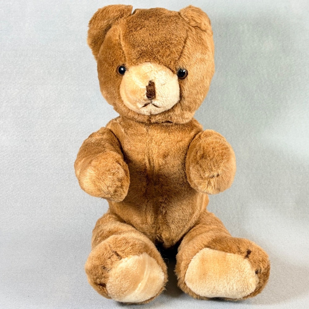 Vintage 1986 Schmid Gordon Fraser Musical Wind Up Teddy Bear Brown Jointed Plush